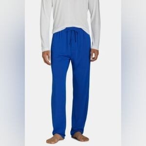 Athletic Men's Blue Drawstring Loung Sleep Pants